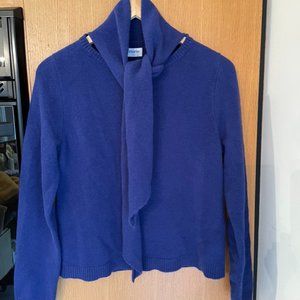 Cashmere Elorie Tie Neck Sweater
